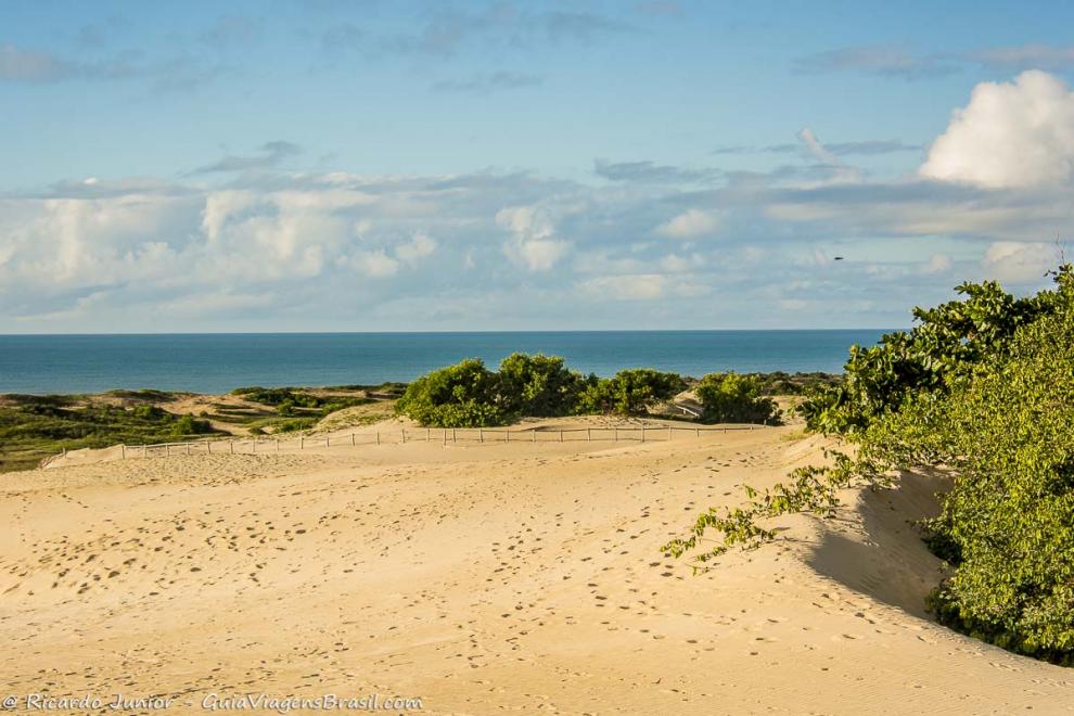 Imagem das dunas de Itaúnas
